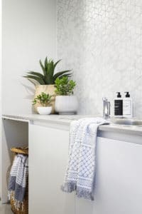 Laundry interior design and styling by Studio Black Interiors, Denman Prospect Canberra, Australia