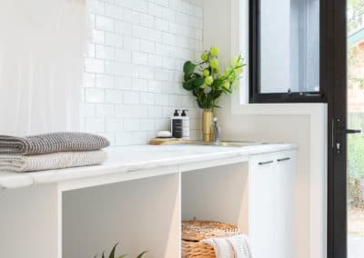 Laundry interior design and styling by Studio Black Interiors