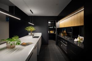 Kitchen interior design and styling by Studio Black Interiors, Downer Residence, Canberra, Australia.