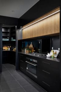 Kitchen interior design and styling by Studio Black Interiors.