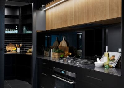 Kitchen interior design and styling by Studio Black Interiors.