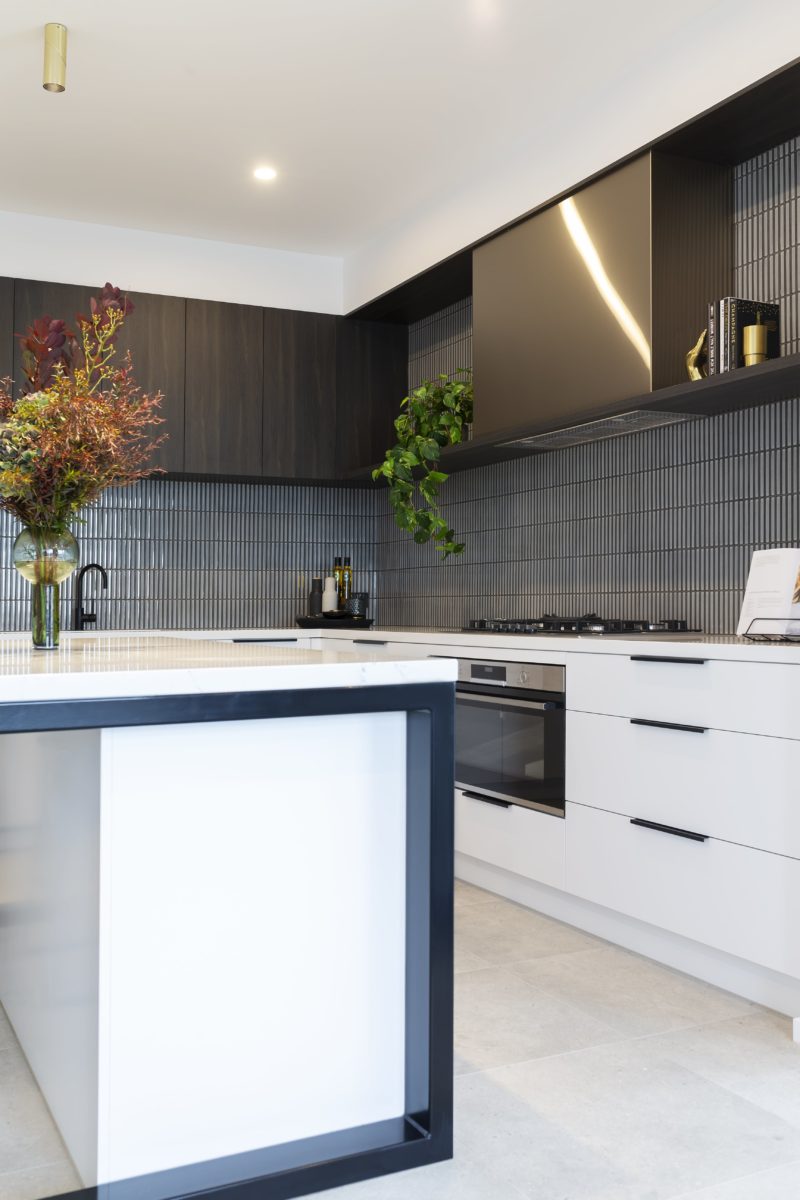 Kitchen interior design and styling by Studio Black Interiors, Redhill Development, Canberra, Australia.