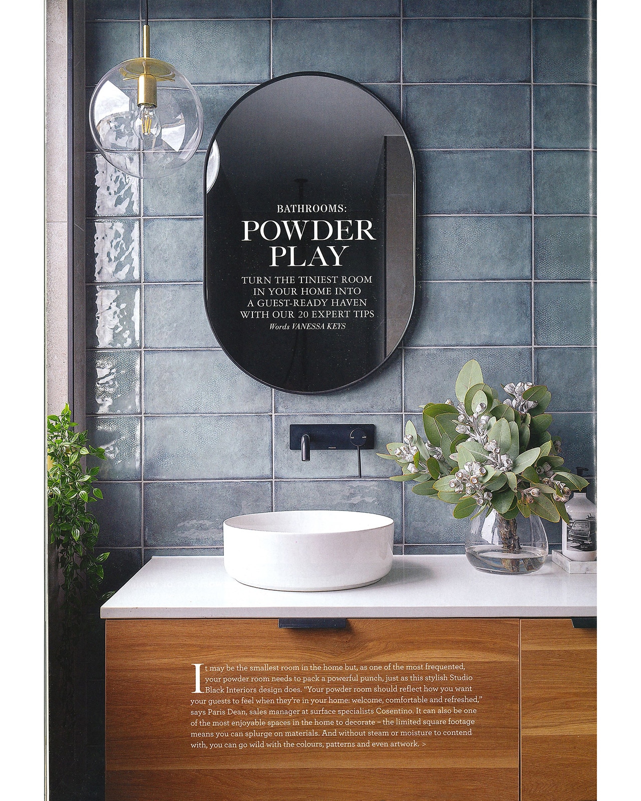 Studio Black Interiors featured in Home Beautiful Magazine.